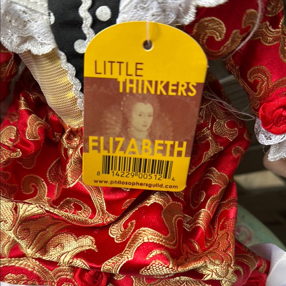 Queen Elizabeth Little Thinkers Doll. 15” tall. Red and gold costume.NWT - Picture 2 of 6